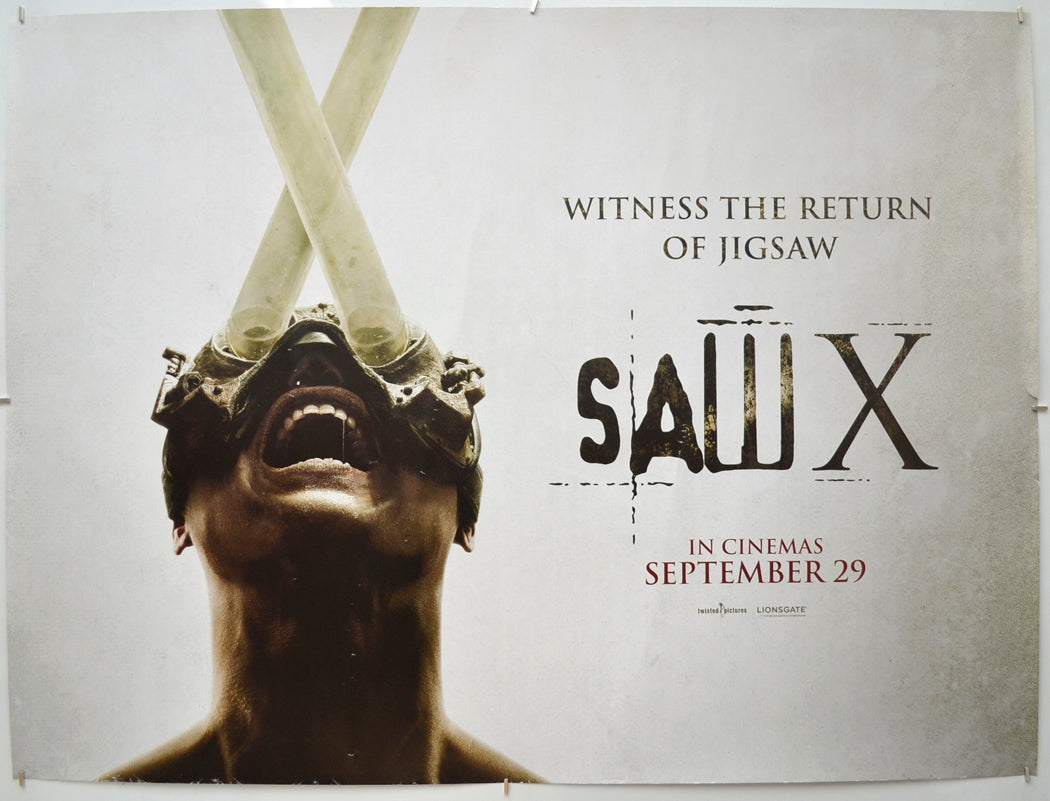 Saw X (Teaser / Advance Version) Original Quad Poster - Film Poster - Movie Poster