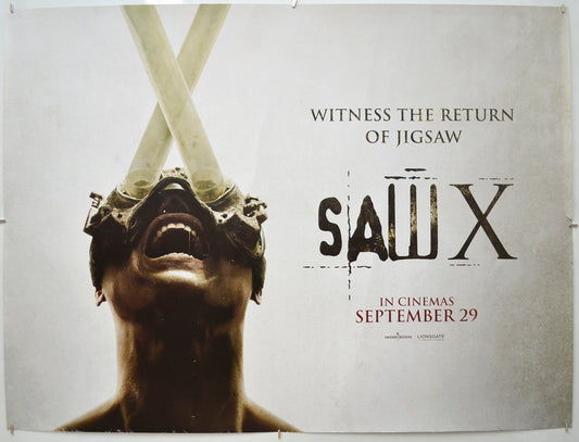 Saw X (Teaser / Advance Version) Original Quad Poster - Film Poster - Movie Poster