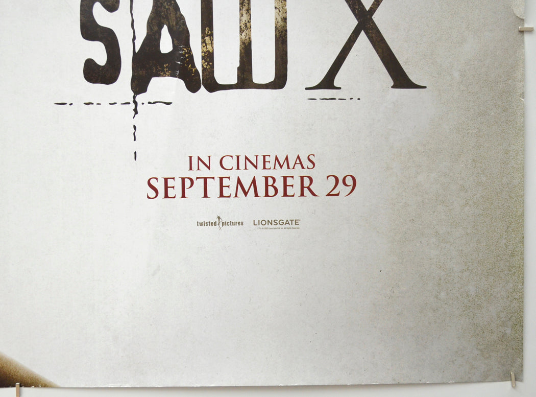 SAW X (Bottom Right) Cinema Quad Movie Poster 