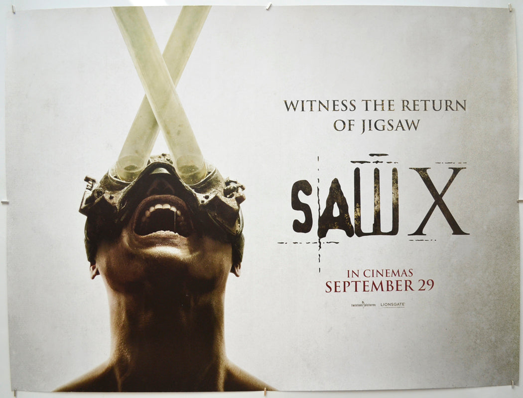 Saw X (Teaser / Advance Version) Original Quad Poster - Film Poster - Movie Poster