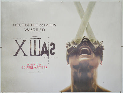 Saw X (Back) Cinema Quad Movie Poster 