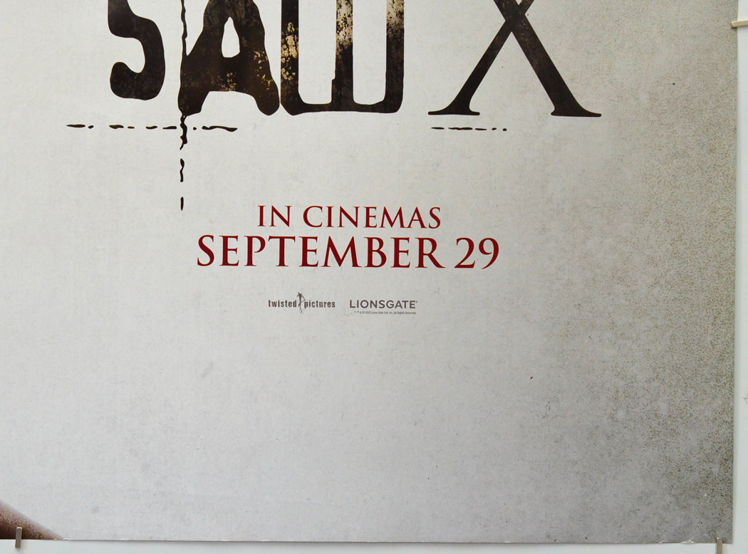 Saw X (Bottom Right) Cinema Quad Movie Poster 