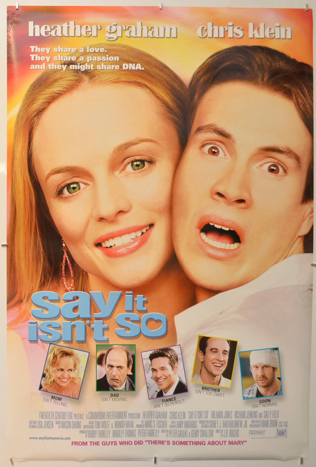 Say It Isn't So Original One Sheet Poster - Film Poster - Movie Poster