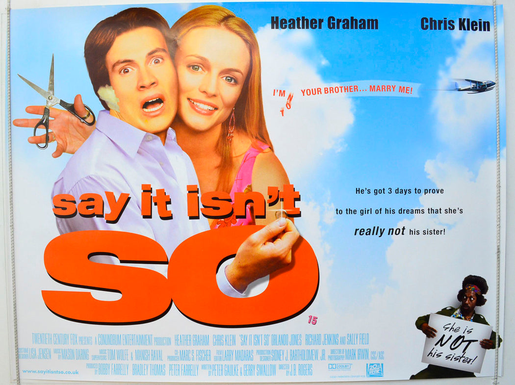 Say It Isn't So  Original British Quad Poster - Film Poster - Movie Poster