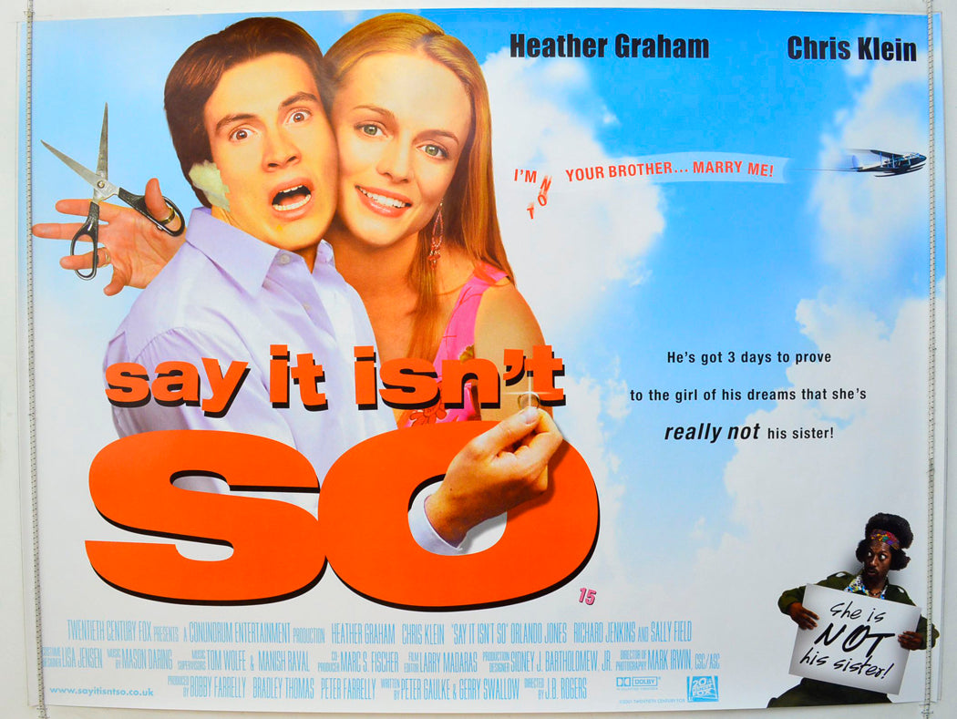 Say It Isn't So  Original British Quad Poster - Film Poster - Movie Poster