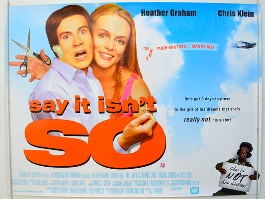 Say It Isn't So  Original British Quad Poster - Film Poster - Movie Poster