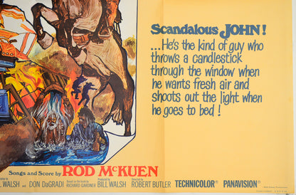 SCANDALOUS JOHN (Bottom Right) Cinema Quad Movie Poster 