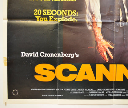 SCANNERS (Bottom Left) Cinema Quad Movie Poster 