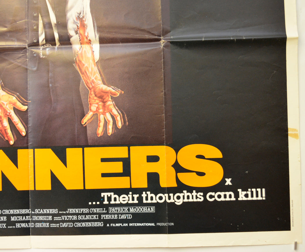 SCANNERS (Bottom Right) Cinema Quad Movie Poster 