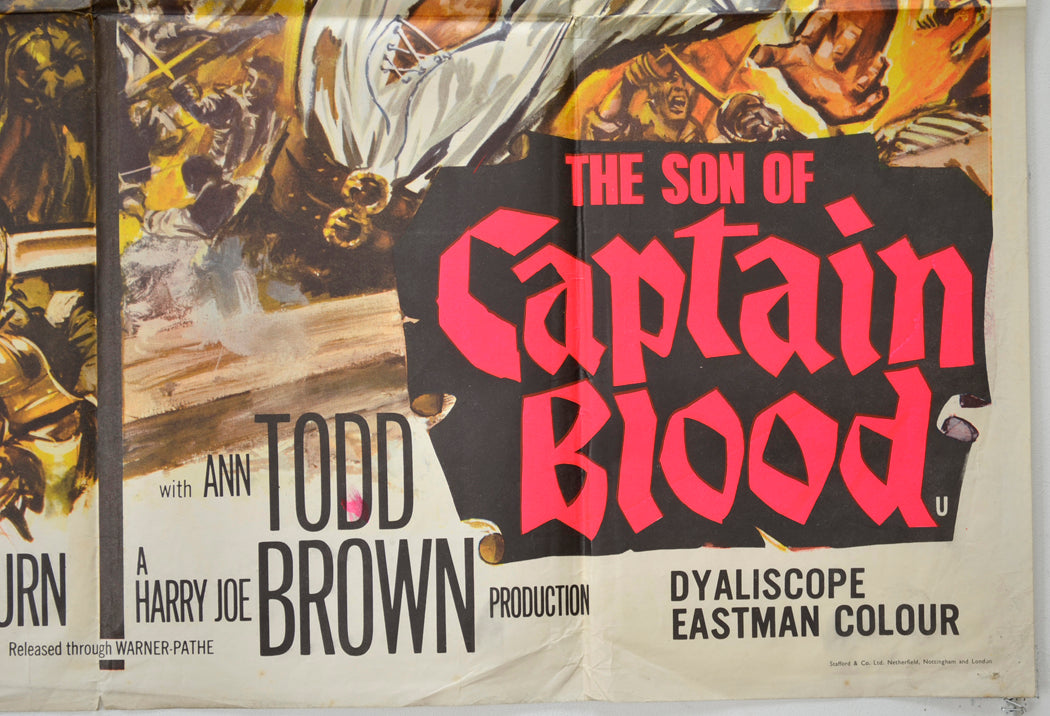 THE SCARLET BLADE / THE SON OF CAPTAIN BLOOD (Bottom Right) Cinema Quad Movie Poster 