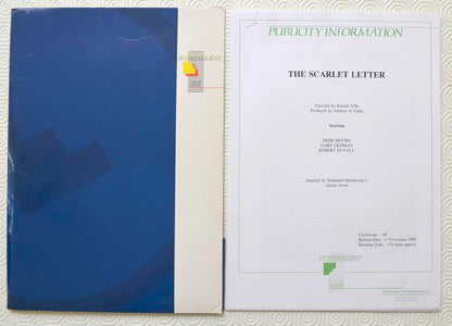 THE SCARLET LETTER Original Cinema Press Kit 