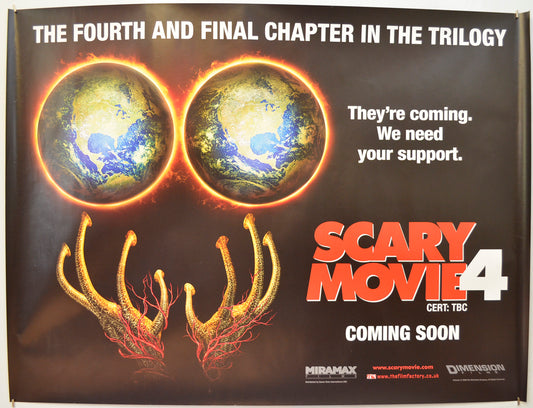 Scary Movie 4  (Teaser / Advance Version 3) Original Quad Poster - Film Poster - Movie Poster  