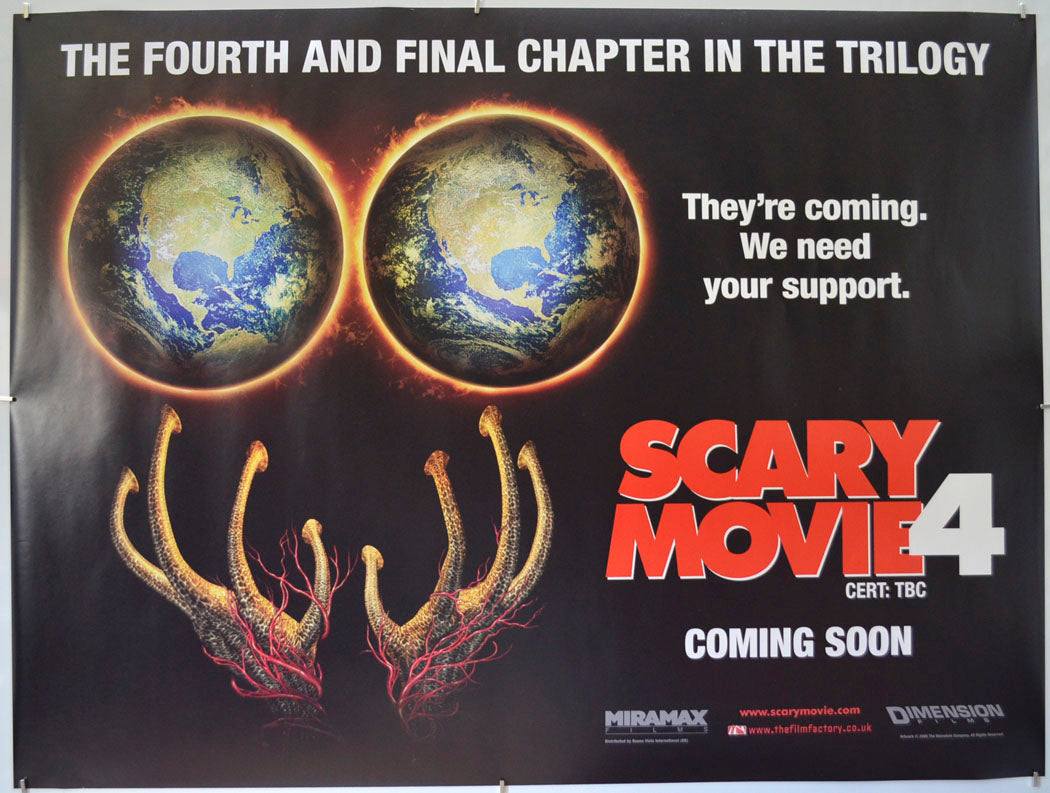 Scary Movie 4 (Teaser / Advance Version 3) Original Quad Poster - Film Poster - Movie Poster