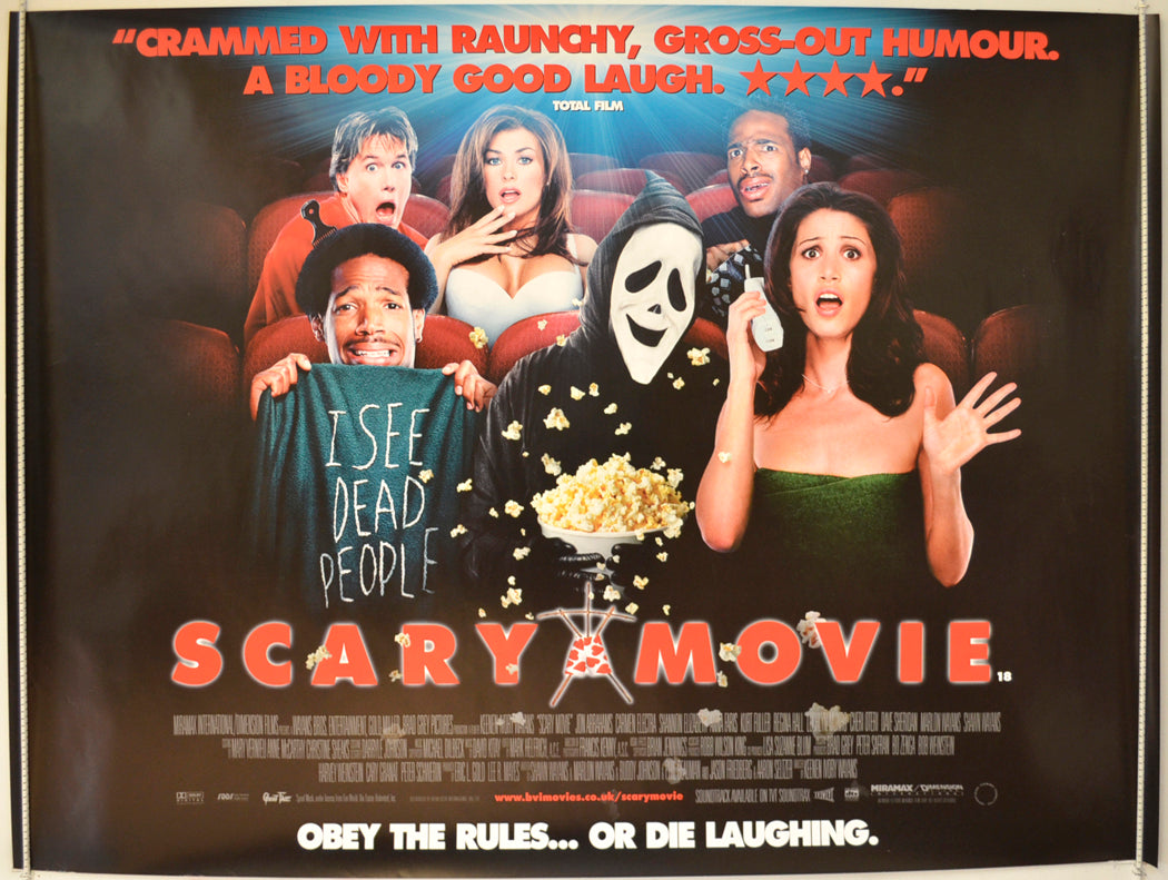 Scary Movie   Original Quad Poster - Film Poster - Movie Poster 