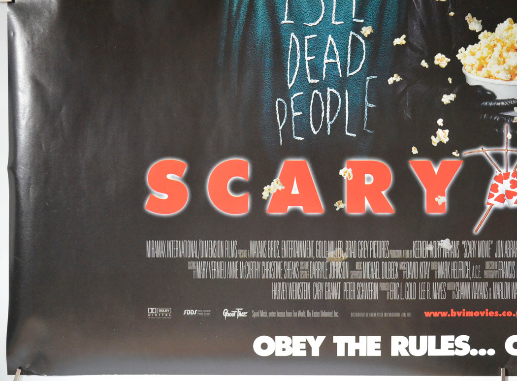 SCARY MOVIE (Bottom Left) Cinema Quad Movie Poster 