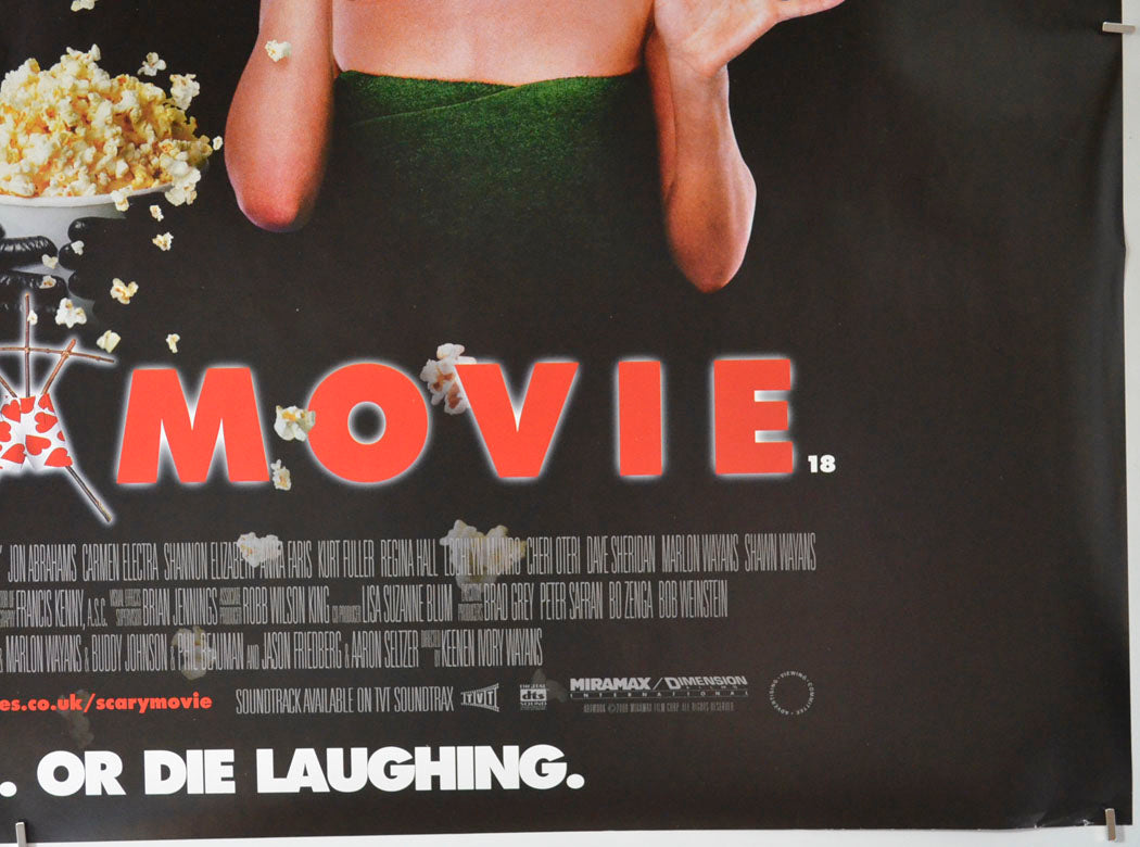 SCARY MOVIE (Bottom Right) Cinema Quad Movie Poster 