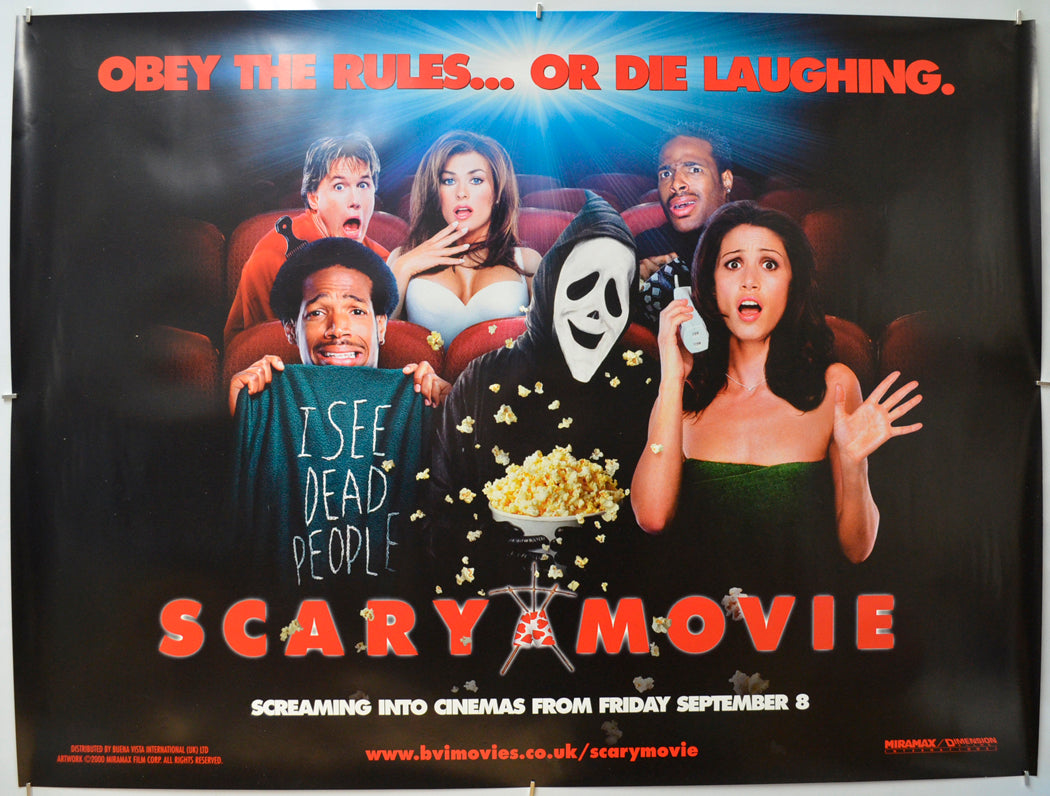 Scary Movie (Teaser / Advance Version) Original Quad Poster - Film Poster - Movie Poster