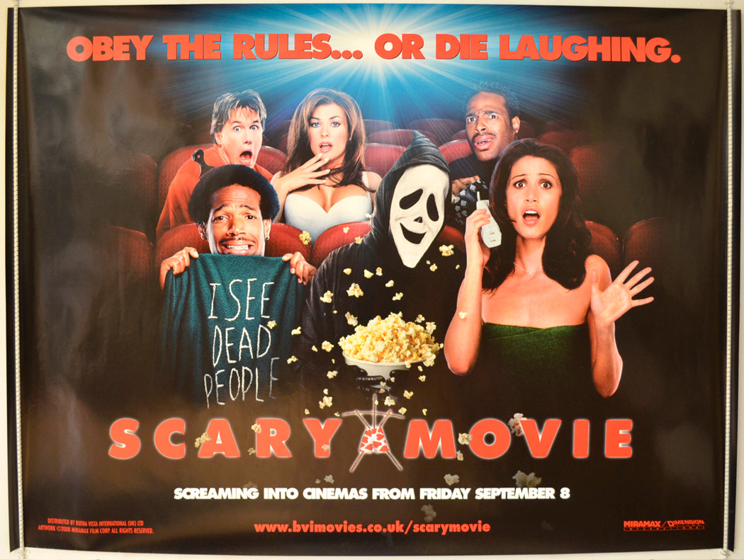 Scary Movie  (Teaser / Advance Version)  Original Quad Poster - Film Poster - Movie Poster 