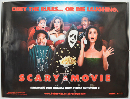 Scary Movie (Teaser / Advance Version) Original Quad Poster - Film Poster - Movie Poster