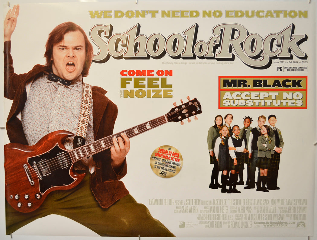 School Of Rock Original Quad Poster - Film Poster - Movie Poster  