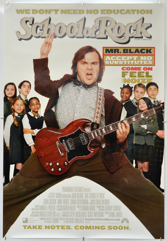 School Of Rock - Original One Sheet Poster - Film Poster - Movie Poster 