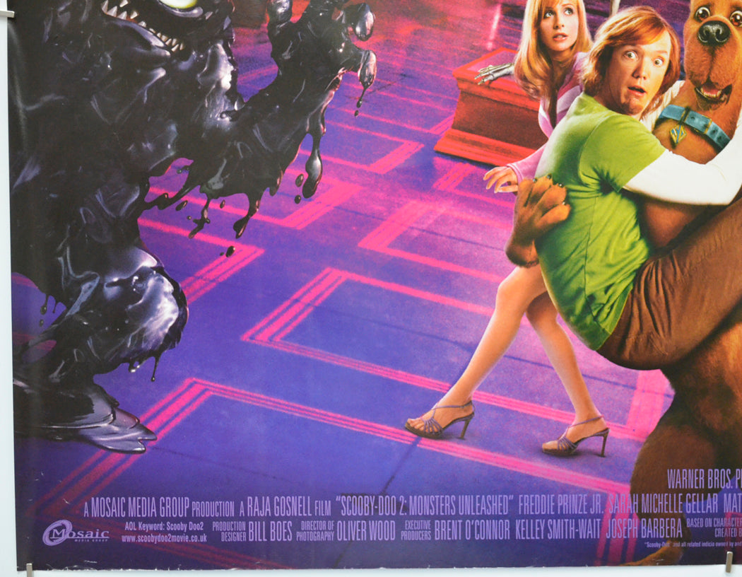 SCOOBY DOO 2 - MONSTERS UNLEASHED (Bottom Left) Cinema Quad Movie Poster 