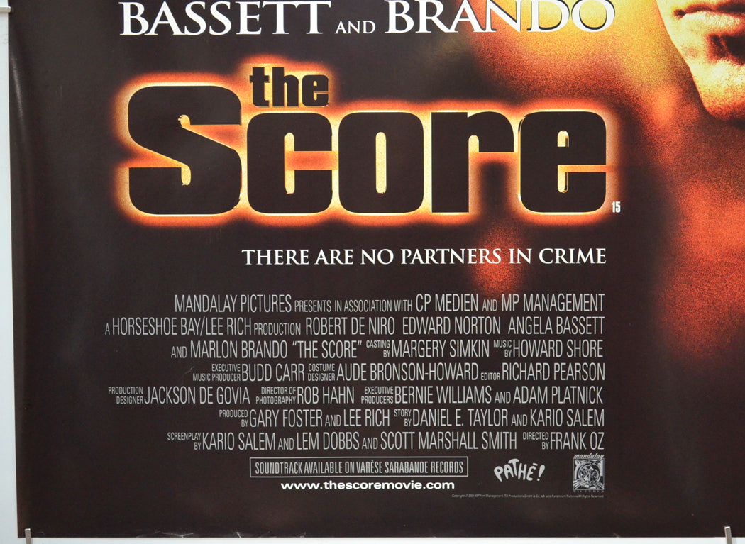 THE SCORE (Bottom Left) Cinema Quad Movie Poster 