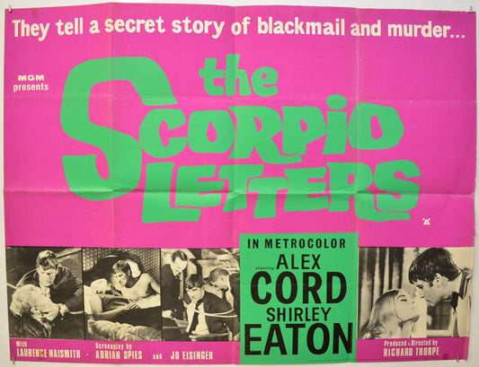 The Scorpio Letters Original Quad Poster - Film Poster - Movie Poster