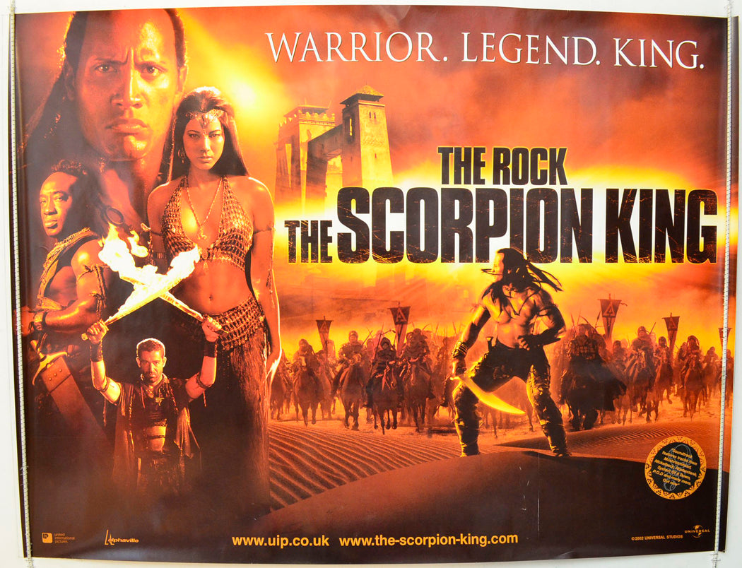 The Scorpion King  Original British Quad Poster - Film Poster - Movie Poster