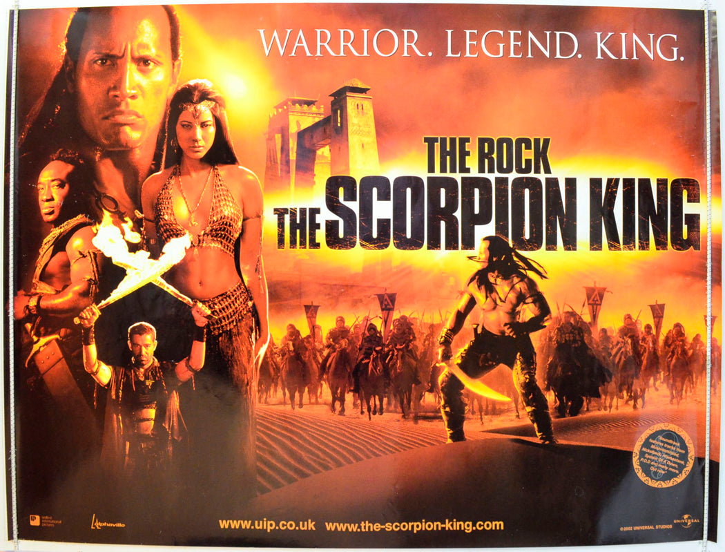 The Scorpion King Original British Quad Poster - Film Poster - Movie Poster 