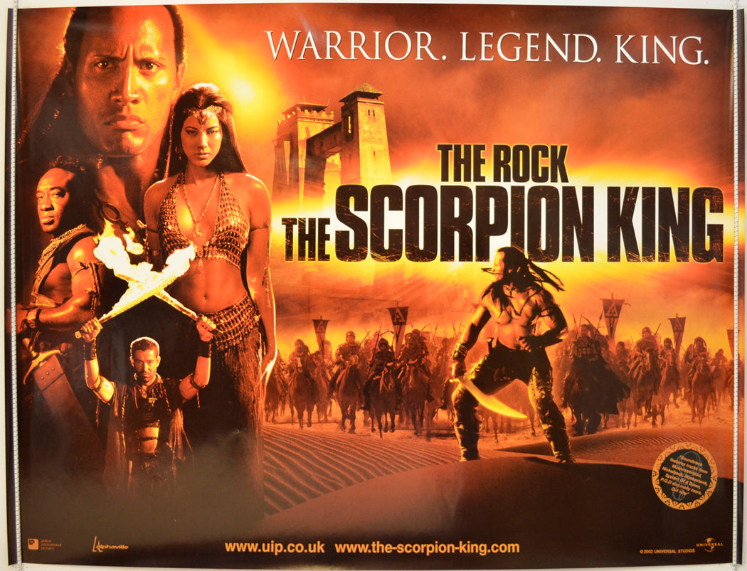 The Scorpion King  Original Quad Poster - Film Poster - Movie Poster 