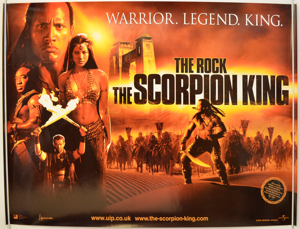 The Scorpion King  Original Quad Poster - Film Poster - Movie Poster 