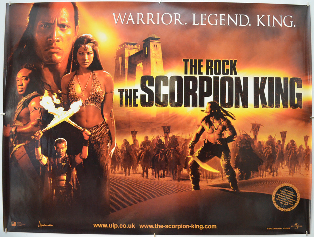 The Scorpion King Original Quad Poster - Film Poster - Movie Poster  