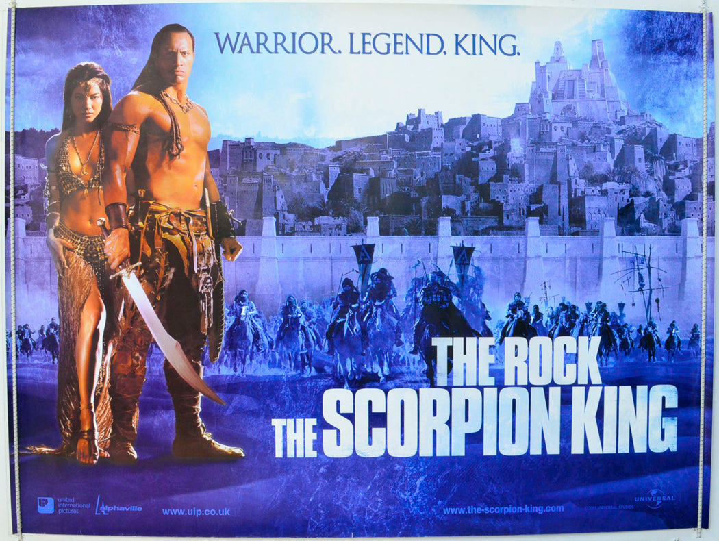 The Scorpion King  (Teaser / Advance Version)   Original British Quad Poster - Film Poster - Movie Poster 