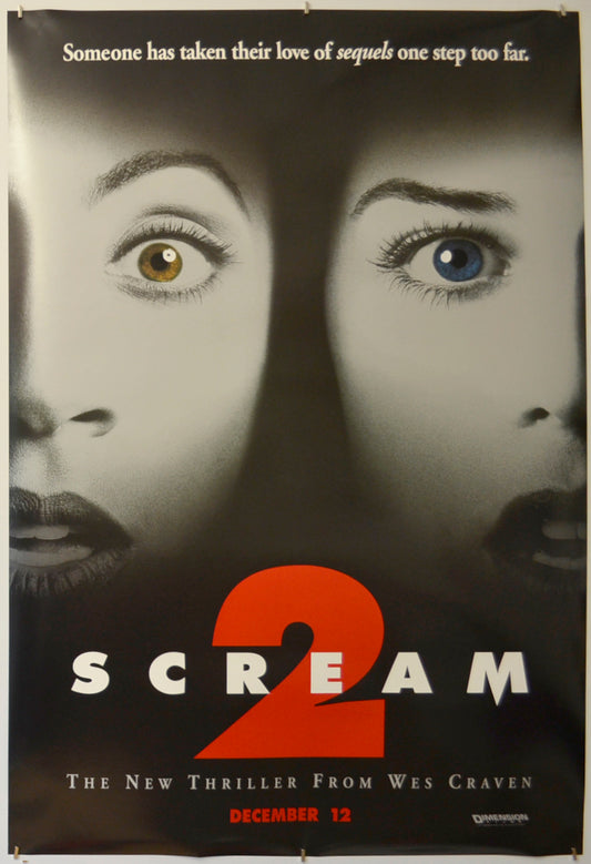 Scream 2  (Teaser / Advance Version)   Original One Sheet Poster - Film Poster - Movie Poster