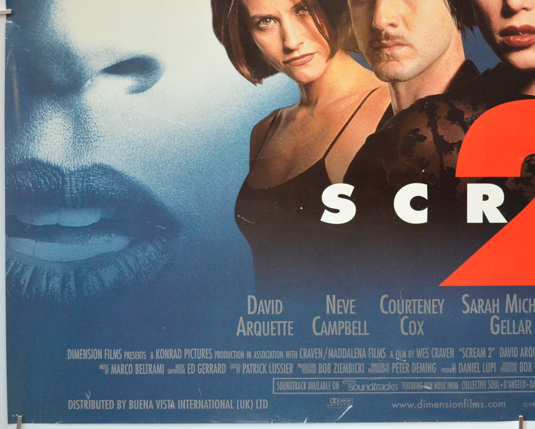 SCREAM 2 (Bottom Left) Cinema Quad Movie Poster 