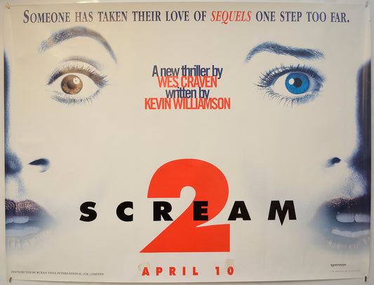 Scream 2  (Teaser / Advance Version) Original Quad Poster - Film Poster - Movie Poster