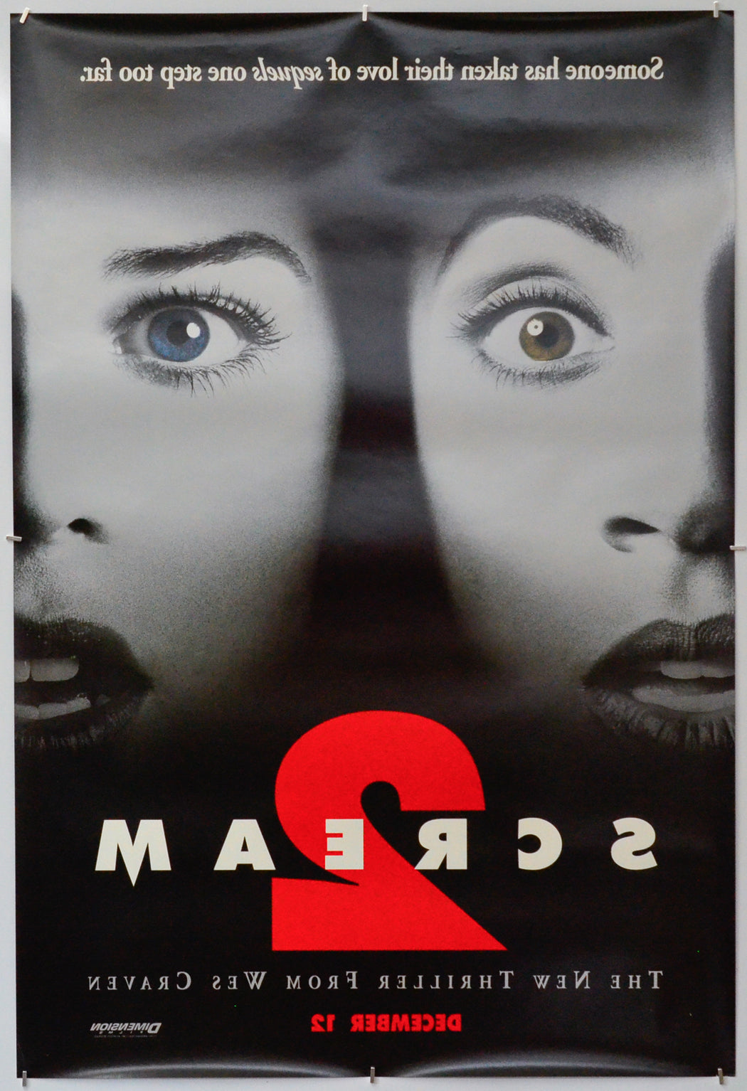 Scream 2 (Back) Cinema One Sheet Movie Poster 