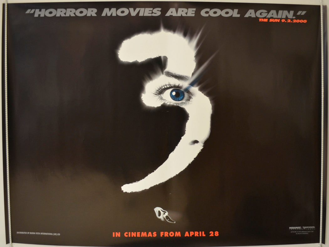 Scream 3  (Teaser / Advance Version)   Original Quad Poster - Film Poster - Movie Poster