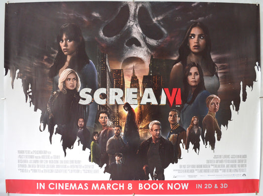 Scream VI Original Quad Poster - Film Poster - Movie Poster  