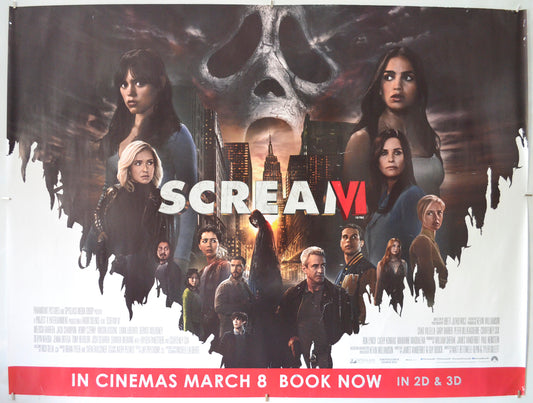 Scream VI Original Quad Poster - Film Poster - Movie Poster  