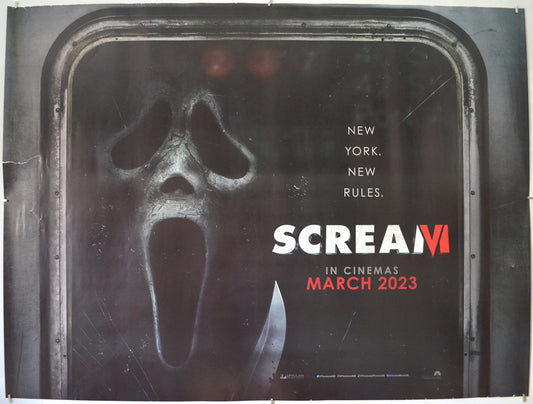 Scream VI (Teaser / Advance Version) Original Quad Poster - Film Poster - Movie Poster  