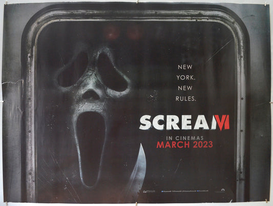 Scream VI (Teaser / Advance Version) Original Quad Poster - Film Poster - Movie Poster  