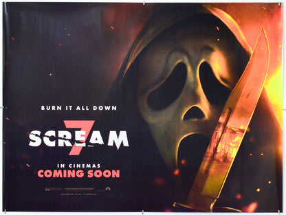 Scream 7 - Original Quad Poster - Film Poster - Movie Poster