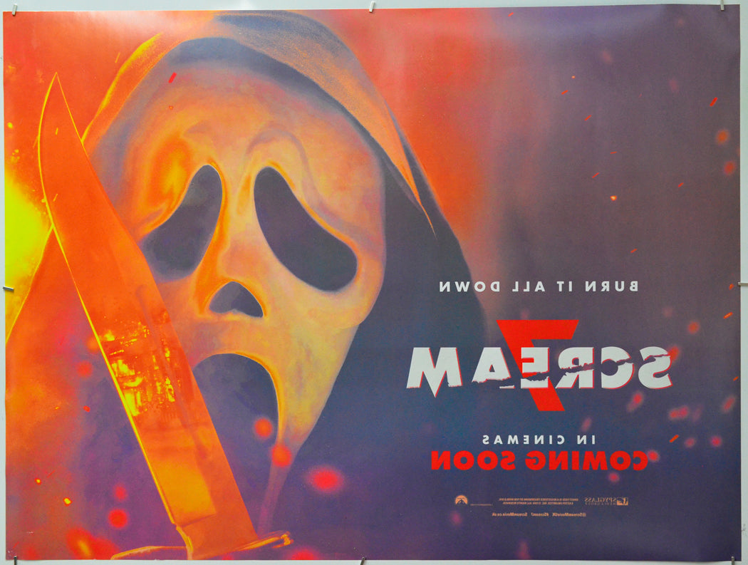 Scream 7 (Back) Cinema Quad Movie Poster 