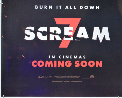 Scream 7 (Bottom Left) Cinema Quad Movie Poster 
