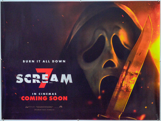 Scream 7 - Original Quad Poster - Film Poster - Movie Poster