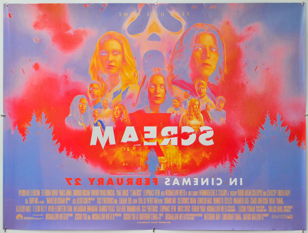 Scream 7 (Back) Cinema Quad Movie Poster 