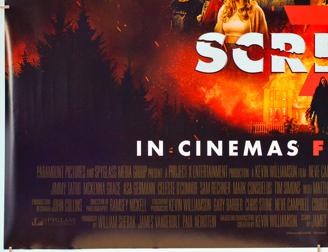 Scream 7 (Bottom Left) Cinema Quad Movie Poster 