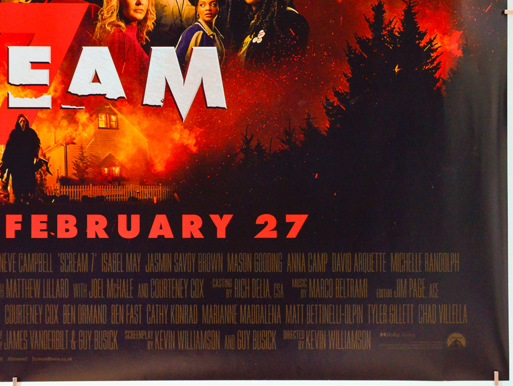 Scream 7 (Bottom Right) Cinema Quad Movie Poster 